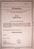 Heilpraktiker Steffi Grimm - Frohburg - Zertifikat